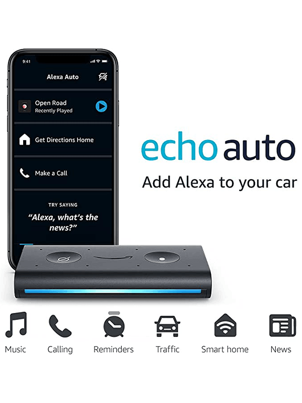 Asistente inteligente Echo Auto con Alexa - Domótica - Innovacell Asistente inteligente Echo Auto con Alexa - Domótica - Innovacell